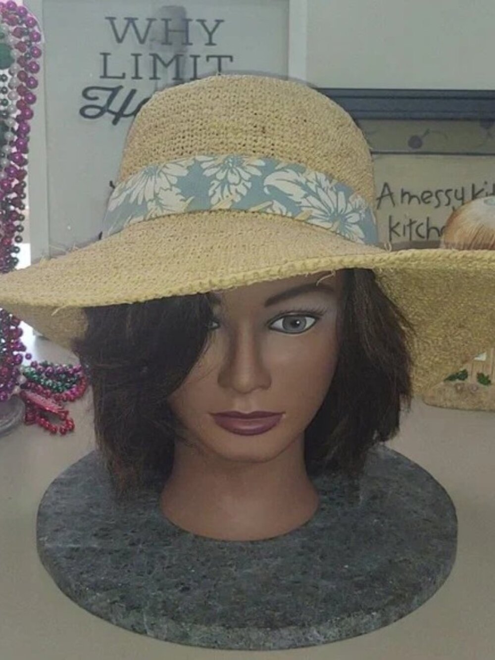 Crochet Straw Sun Hat COV-VER YOUR WORLD